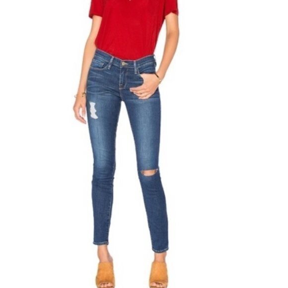 Frame Denim Denim - Frame Le Skinny De Jeanne Distressed Jeans Size 26 MSRP $235